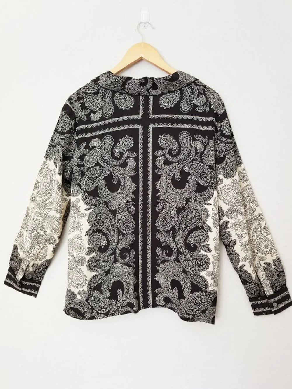 NEW J.CREW Drapey Camp-Collar Shirt M Paisley Scarf Bandana Satin CP645 $145 NWT